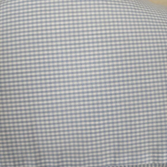 LANE BRYANT Blue Gingham Long Sleeve Wrap Top Size 26 (2028) - Picture 4 of 7